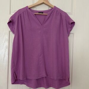 Women’s Splendid Casual Linen blend top pinky mauve size XL